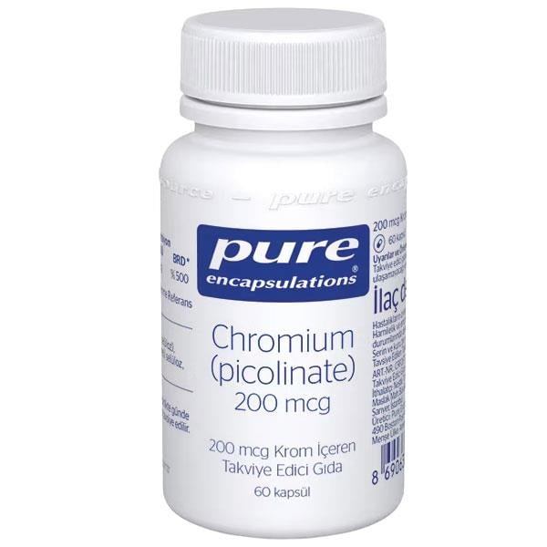 Pure Encapsulations Chromium Picolinate 200 Mcg 60 Kapsül
