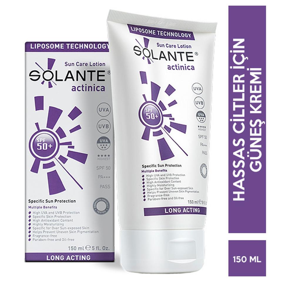 Solante Actinica Spf 50 150 ML Güneş Kremi
