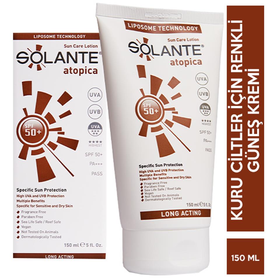 Solante Atopica Spf 50 150 ML Renkli Güneş Kremi