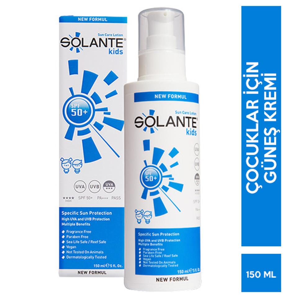 Solante Kids Spf 50 Losyon 150 ML Çocuklar için Güneş Kremi