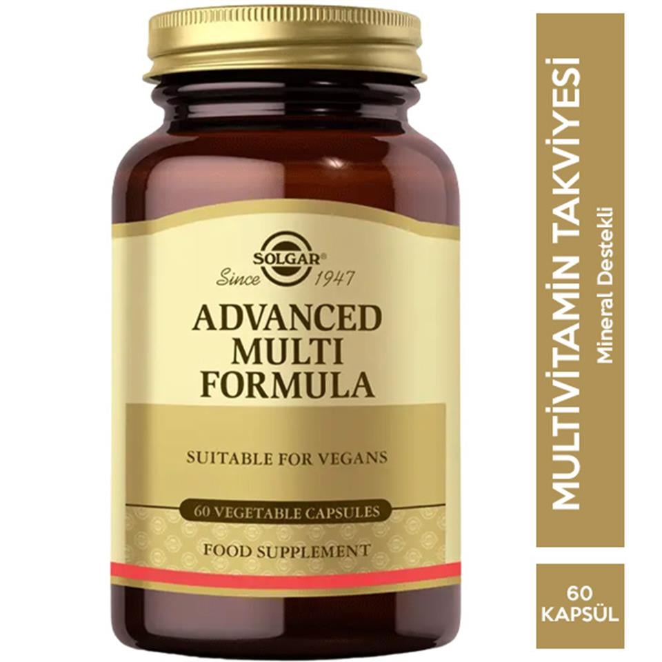 Solgar Advanced Multi Formula 60 Bitkisel Kapsül