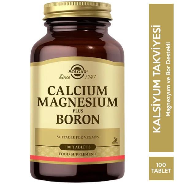 Solgar Calcium Magnesium Plus Boron 100 Tablet