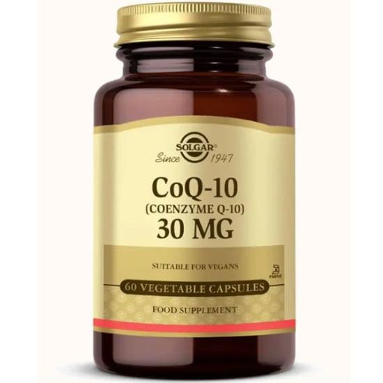 Solgar Coenzyme Q10 30 mg 60 Kapsül Koenzim Q10 Takviyesi