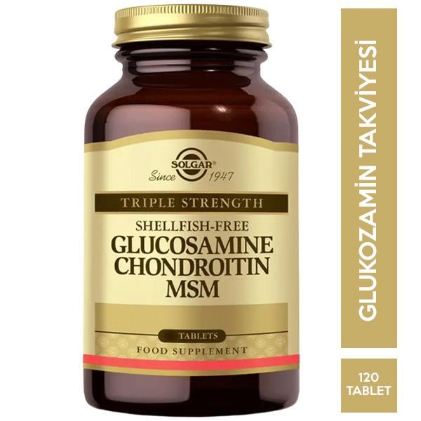 Solgar Glucosamin Kondroitin Msm 120 Tablet Glukozamin Takviyesi