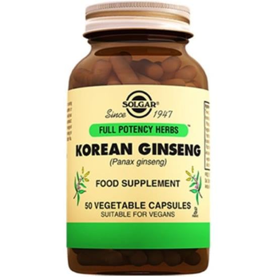 Solgar Korean Ginseng (Panax Ginseng) 50 Kapsül