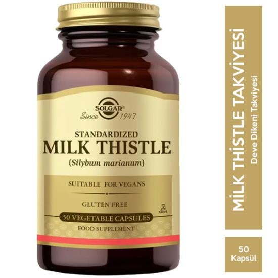 Solgar Milk Thistle 50 Kapsül Deve Dikeni Takviyesi