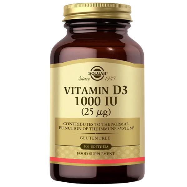 Solgar Vitamin D3 1000 IU 100 Tablet