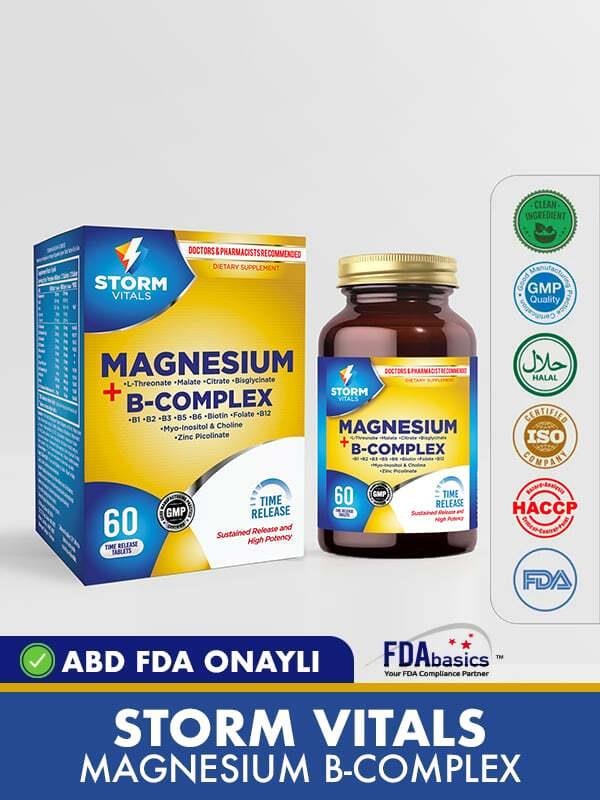 Storm Vitals Magnesium B Kompleks 60 Tablet