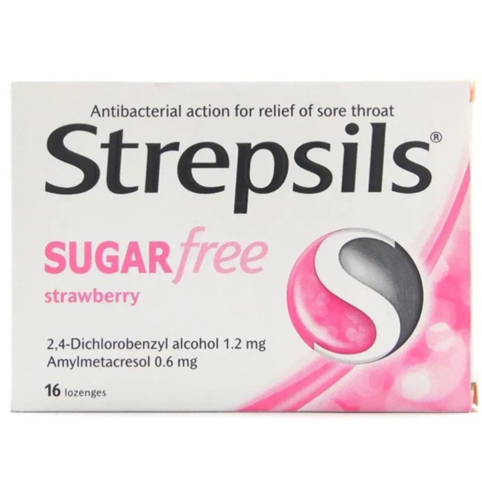 Strepsils Şekersiz Çilek Aromalı 24 Pastil