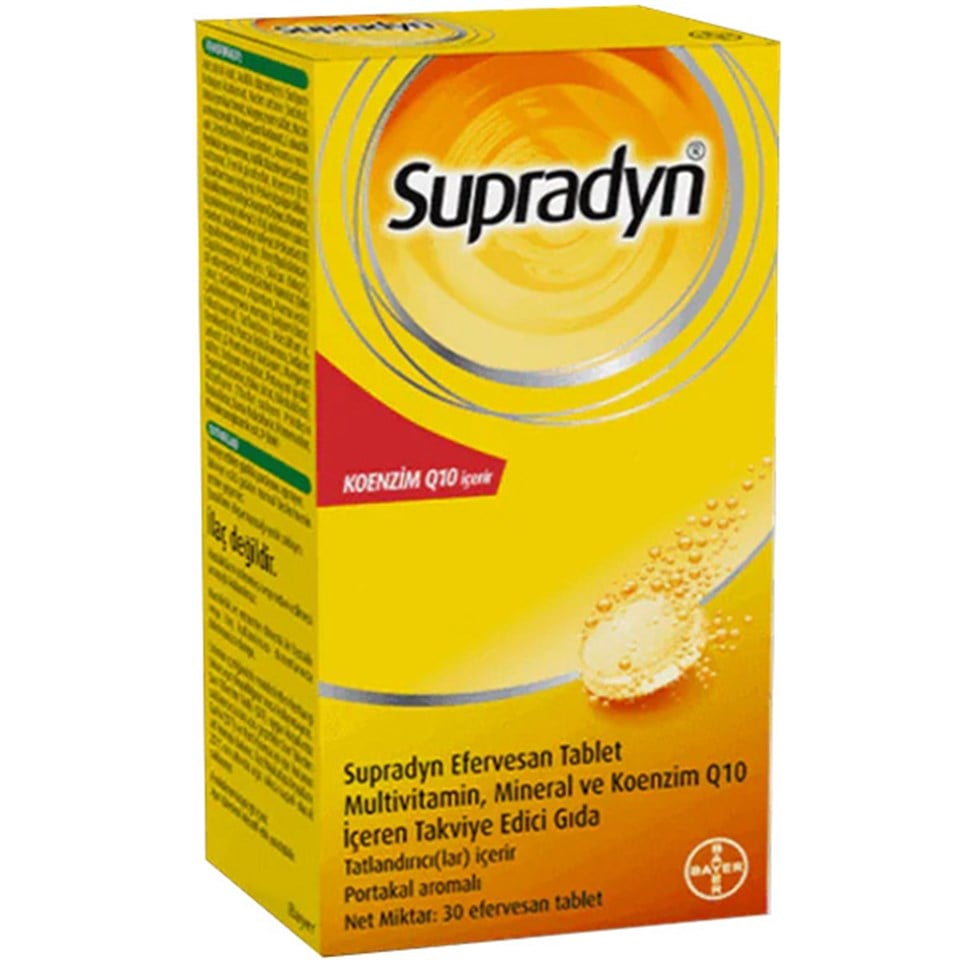Supradyn Koenzim Q10 30 Efervesan Tablet