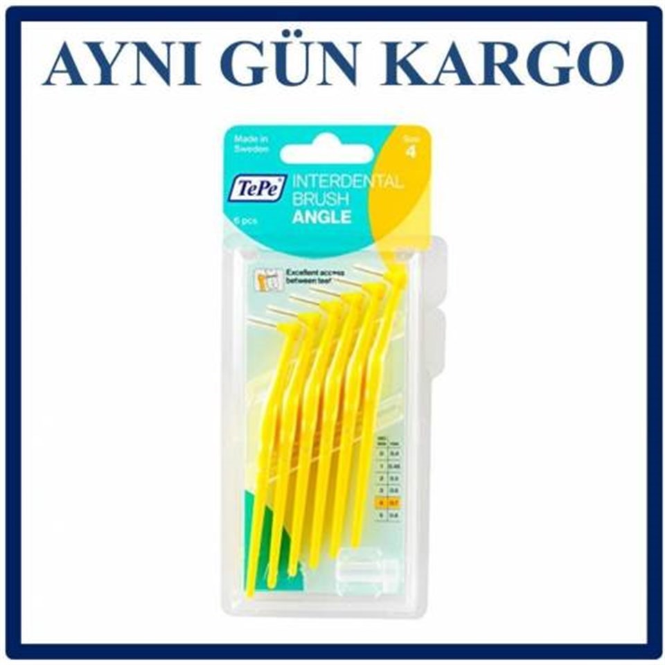 Tepe Angle Arayüz Fırçası Sarı 0,7 Mm 6'lı Paket