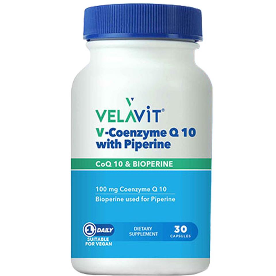 Velavit V Coenzyme Q10 With Piperine 30 Kapsül