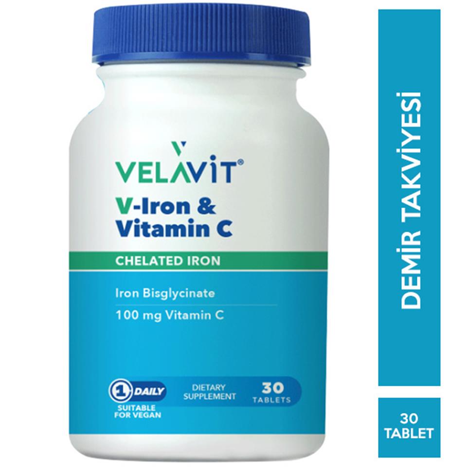 Velavit V Iron Vitamin C 30 Tablet