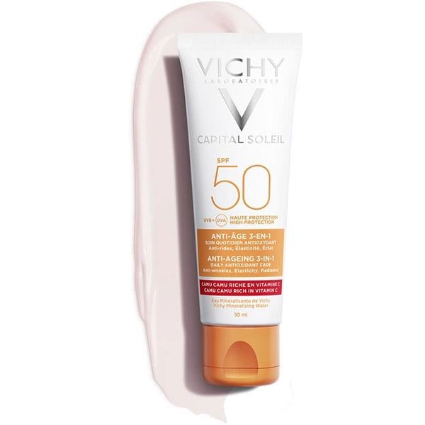 Vichy Capital Ideal Soleil Anti-Age 3 in 1 Antioxidant Care Cream SPF50 50 ml