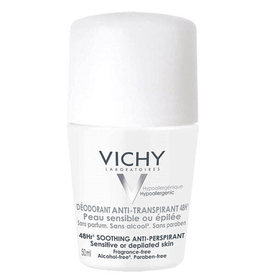 Vichy Deodorant Hassas ve Epilasyon Yapılmış Ciltler için 48 Saat Etkili Roll-On 50 ml
