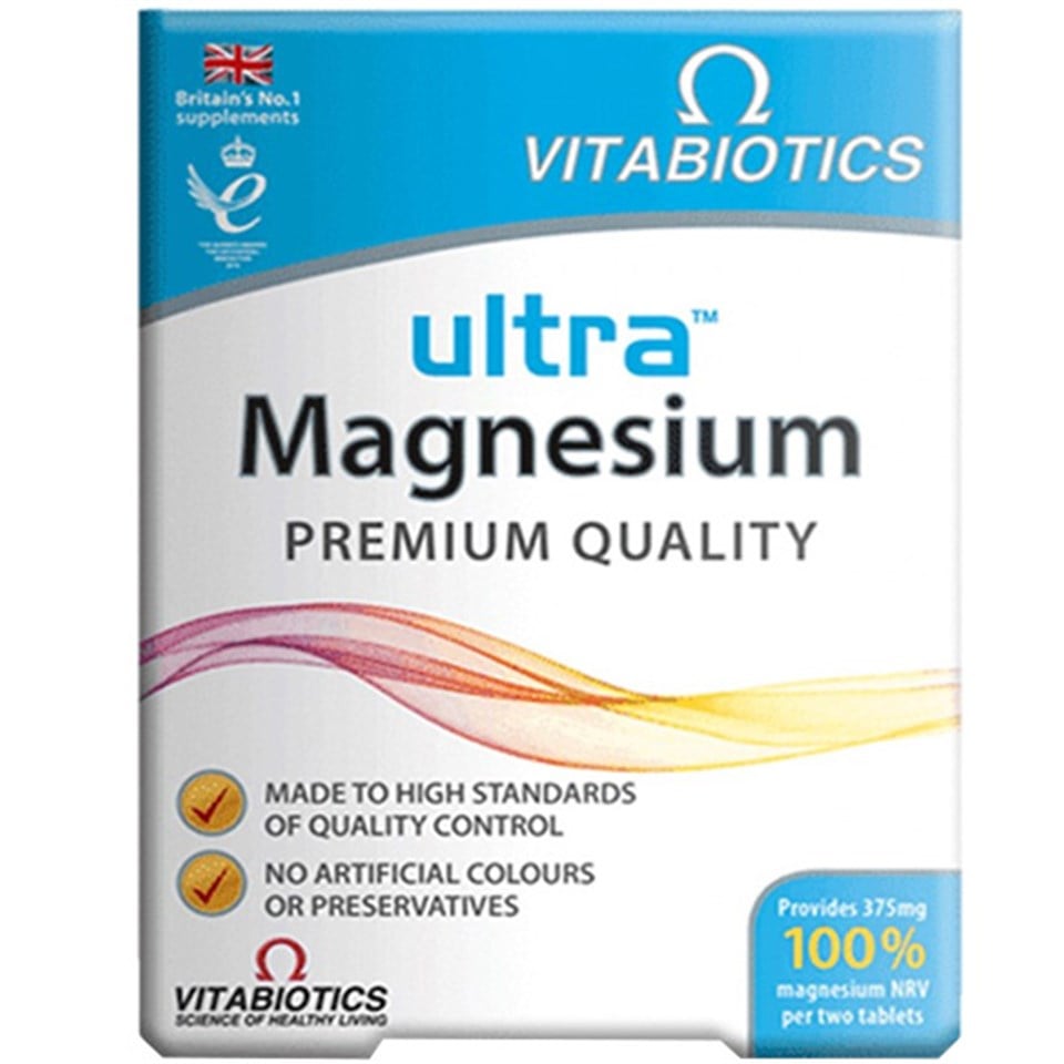 Vitabiotics Ultra Magnesium 60 Tablet Magnezyum İçeren Gıda Takviyesi