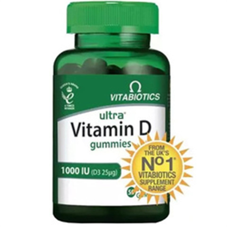 Vitabiotics Ultra Vitamin D Gummies 50 Kapsül D Vitamini İçeren Gıda Takviyesi