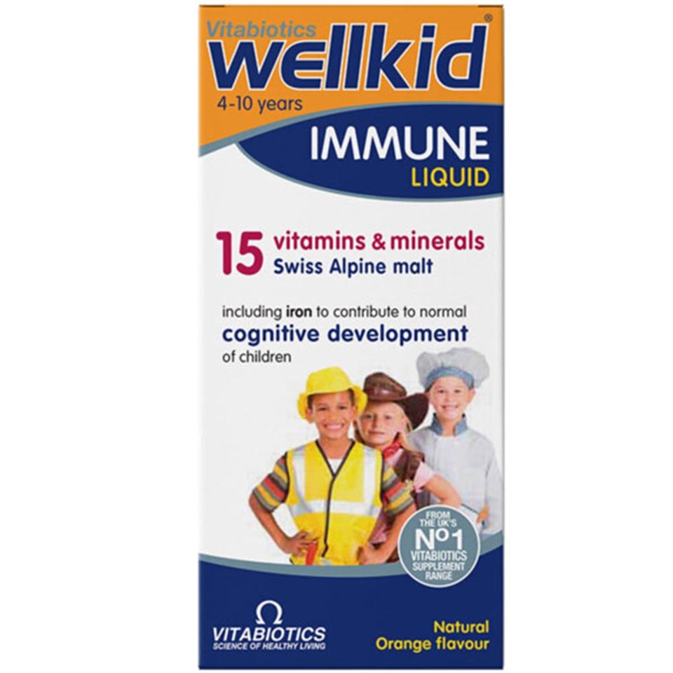 Vitabiotics Wellkid Immune Liquid Sıvı Takviye 150 ML Gıda Takviyesi