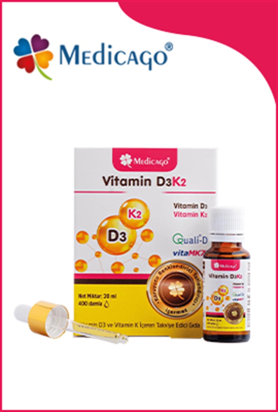 Vitamin D3K2 20 ml Damla