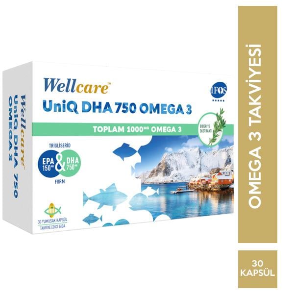 Wellcare Uniq 750 Omega 3 30 Kapsül