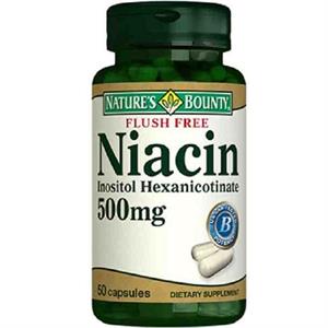 Nature's Bounty Flush Free Niacin 500 Mg 50 Kapsül