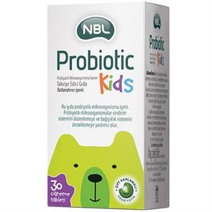 NBL Probiotic Kids 30 Çiğneme Tableti