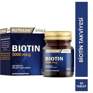 Nutraxin Biotin 5000 mg 30 Tablet