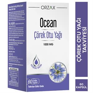 Orzax Ocean Çörek Otu Yağı 1000 Mg 60 Kapsül