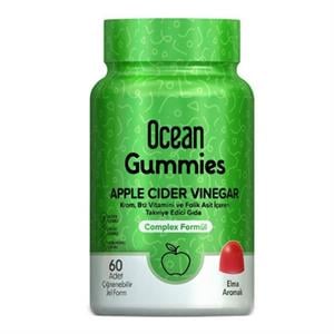 Orzax Ocean Gummies Apple Cider Vinegar 60 Çiğneme Form
