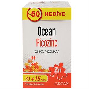Orzax Ocean Picozinc Takviye Edici Gıda 45 Tablet