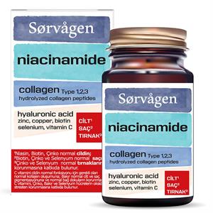 Sorvagen Niacinamide Collagen Kolajen Hyaluronic Acid 60 Tablet