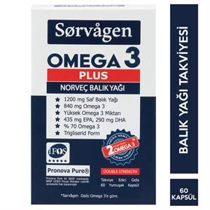 Sorvagen Omega 3 Plus Norveç Balık Yağı 60 Kapsül