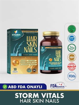 Storm Vitals Hair Skin Nails 30 Kapsül