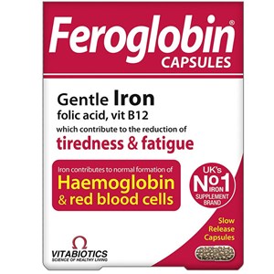 Vitabiotics Feroglobin Iron 30 Kapsül