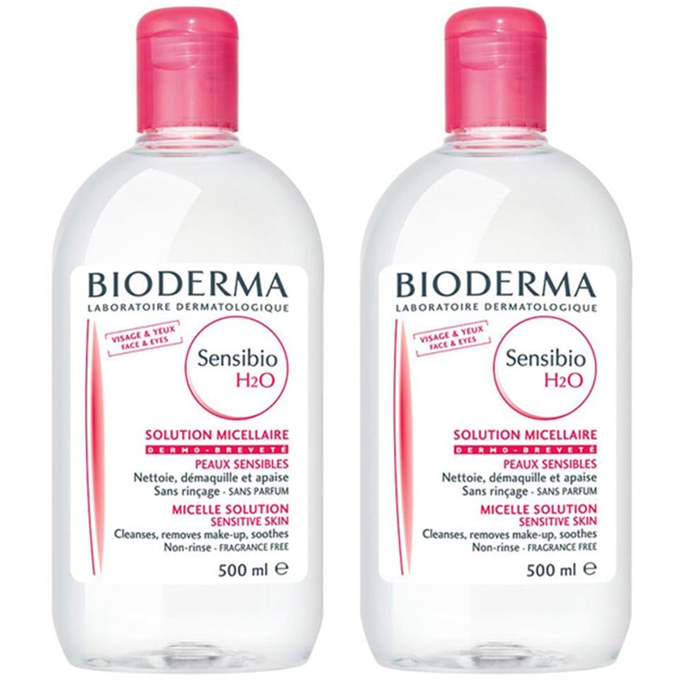 Bioderma Sensibio H2O Hassas Ciltler İçin Makyaj Temizleme Suyu 500 ML 2'li