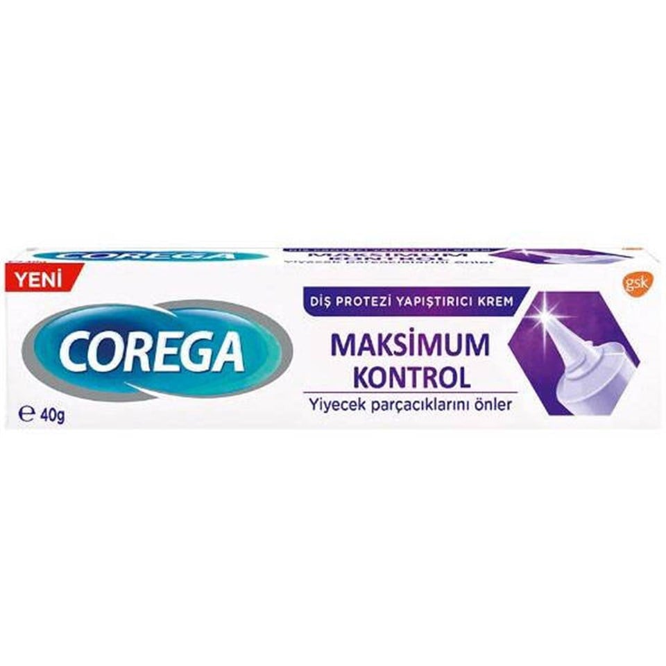 Corega Maksimum Kontrol Protez Yapıştırıcı Krem 40 gr