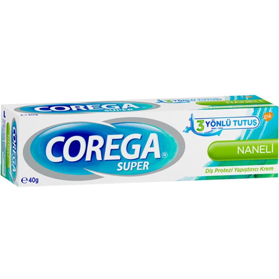 Corega Super Diş Protez Yapıştırıcı Krem Naneli 40 gr