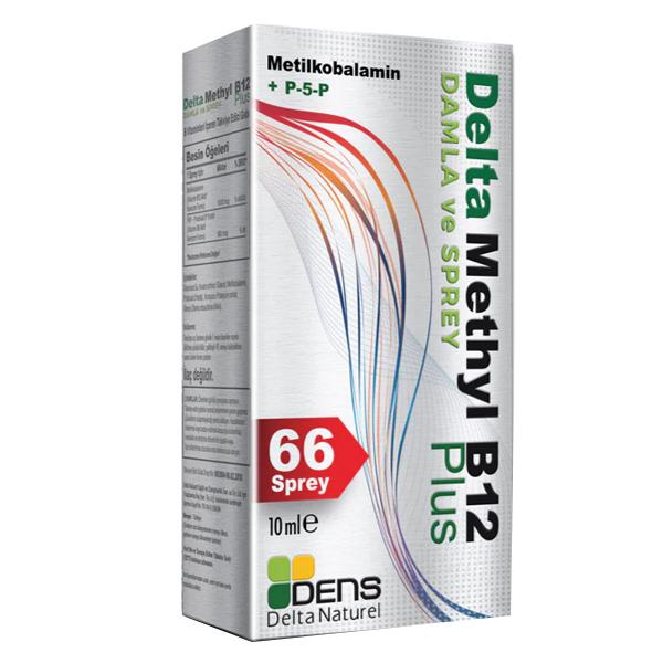 Delta Naturel Methyl B12 Plus Methylcobalamin Sprey 10 ml
