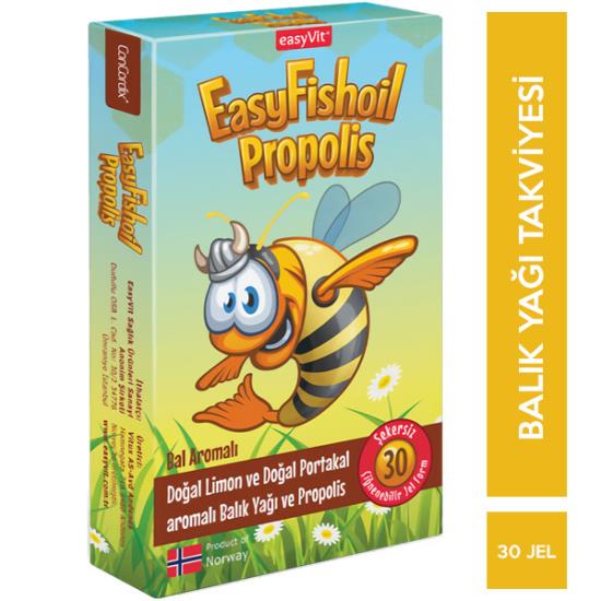 Easy Fish Oil Propolis 30 Çiğnenebilir Jel