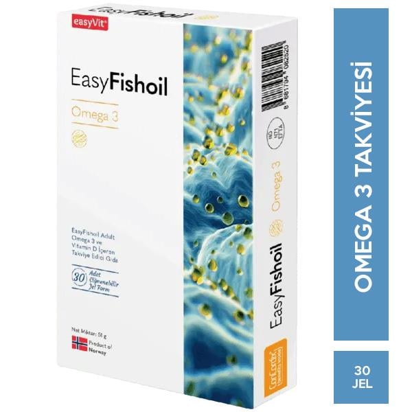 Easy Fish Oil Yetişkin 30 Çiğnenebilir Jel Form