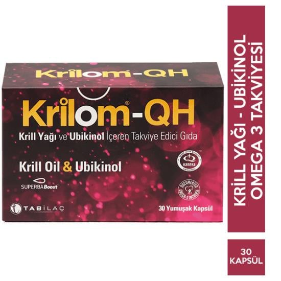 Krilom QH Krill Oil ve Ubikinol 30 Yumuşak Kapsül