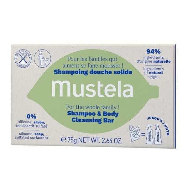 Mustela Cleansing Bar75 gr Katı Duş Şampuanı