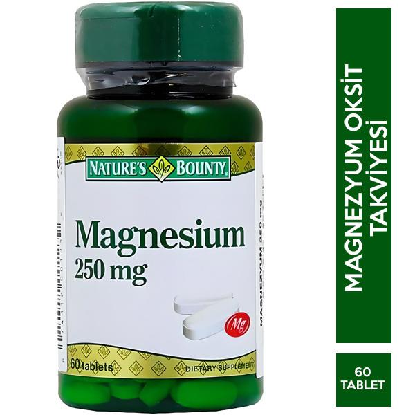 Nature's Bounty Magnesium 250 mg 60 Tablet
