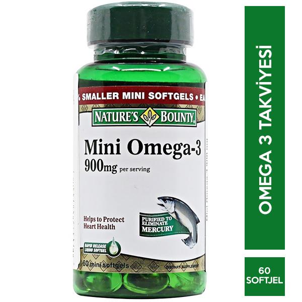 Nature's Bounty Mini Omega 3 900 mg 60 Softjel