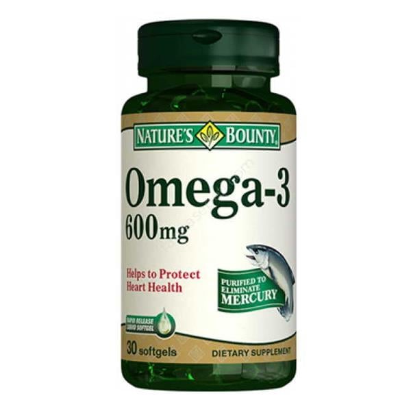 Nature's Bounty Omega-3 600mg 30 Softjel