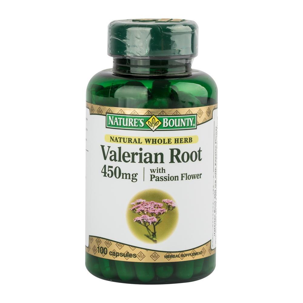 Nature's Bounty Valerian Root 450mg 100 Kapsül