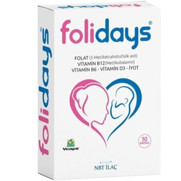 NBT Life Folidays 30 Kapsül Gıda Takviyesi