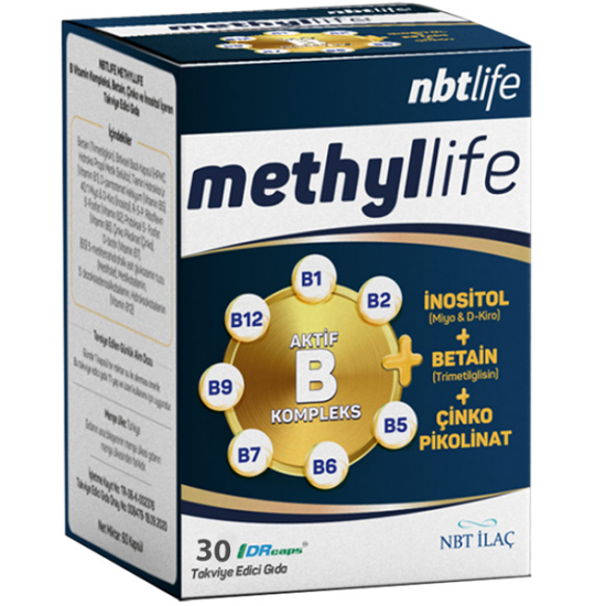 NBT Life Methyllife 30 Kapsül Gıda Takviyesi