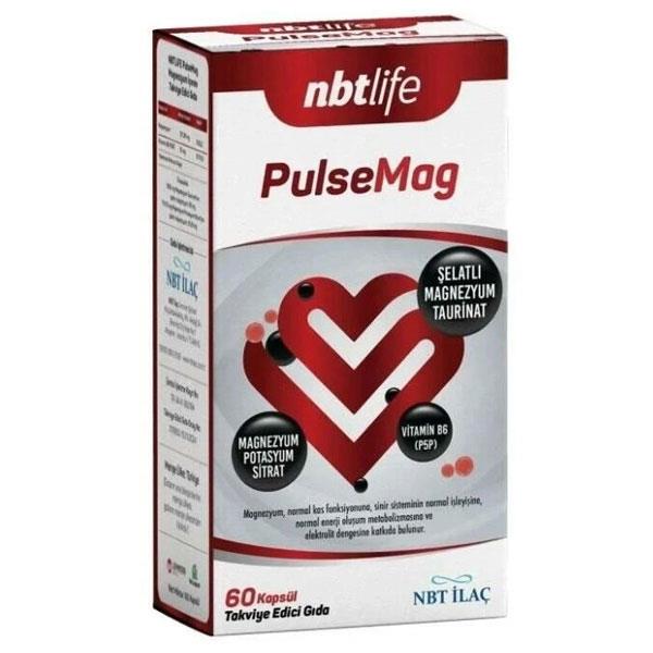 NBT Life PulseMag Magnezyum İçeren Takviye Edici Gıda 60 Kapsül