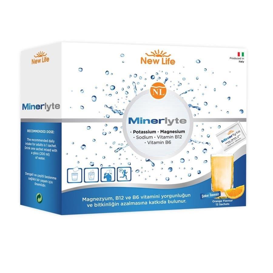 New Life Minerlyte Pottasium Magnesium B12 B6 12 Saşe 